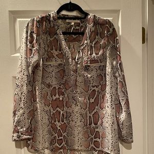 Snake print blouse